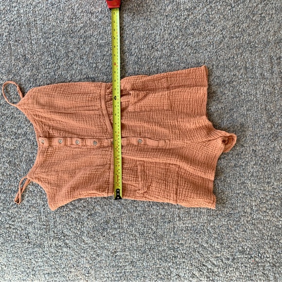 Light Pink/Orange Short Jumpsuit Romper - Picture 4 of 6